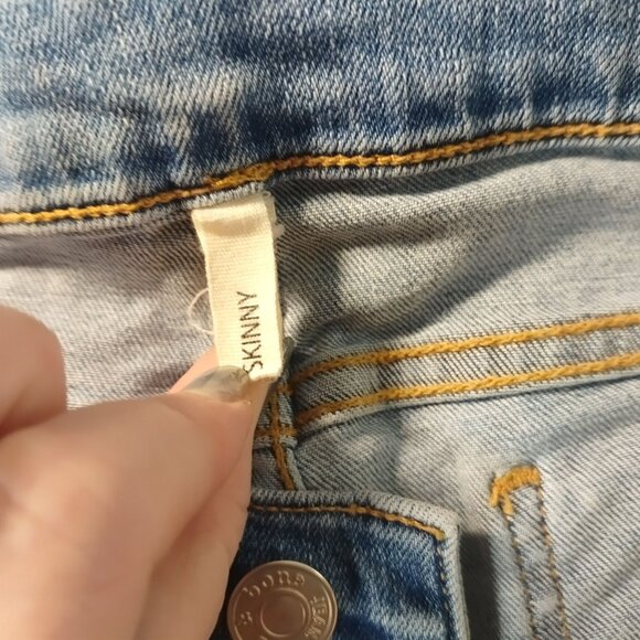 Rag & Bone Womens Skinny Jeans‎ 27 Blue Distressed Raw Hem Denim Casual - Picture 11 of 12